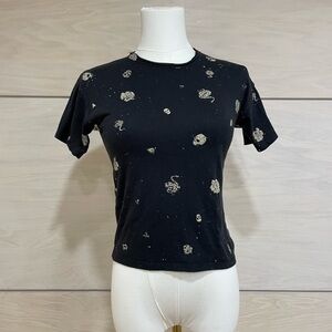 Black Skull Baby Tee